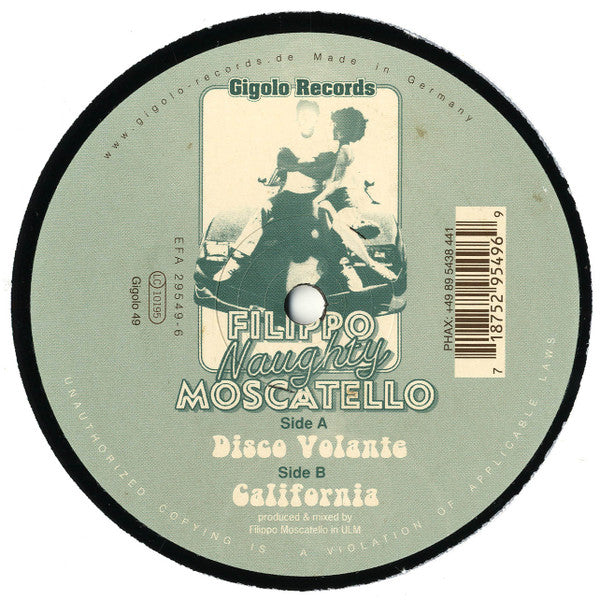 Filippo Naughty Moscatello* : Disco Volante (12&quot;)