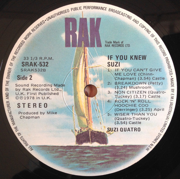 Suzi Quatro : If You Knew Suzi... (LP, Album)