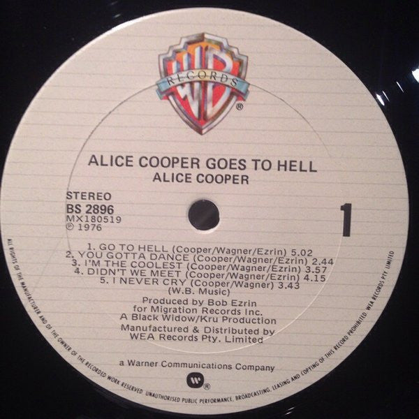 Alice Cooper (2) : Alice Cooper Goes To Hell (LP, Album)