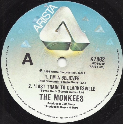 The Monkees : The Monkees (7", EP, Ltd)