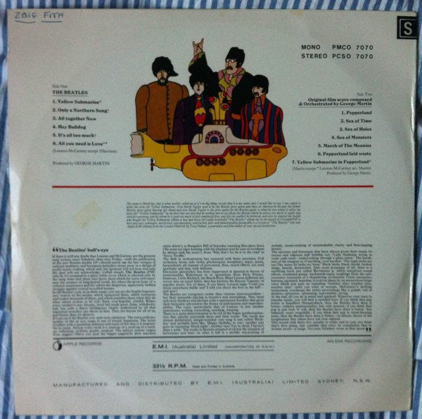 The Beatles : Yellow Submarine (LP, Album)