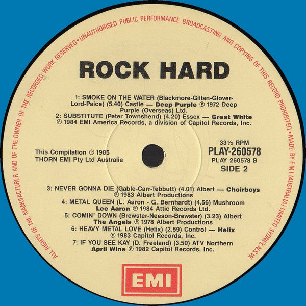 Various : Rock Hard (LP, Comp)