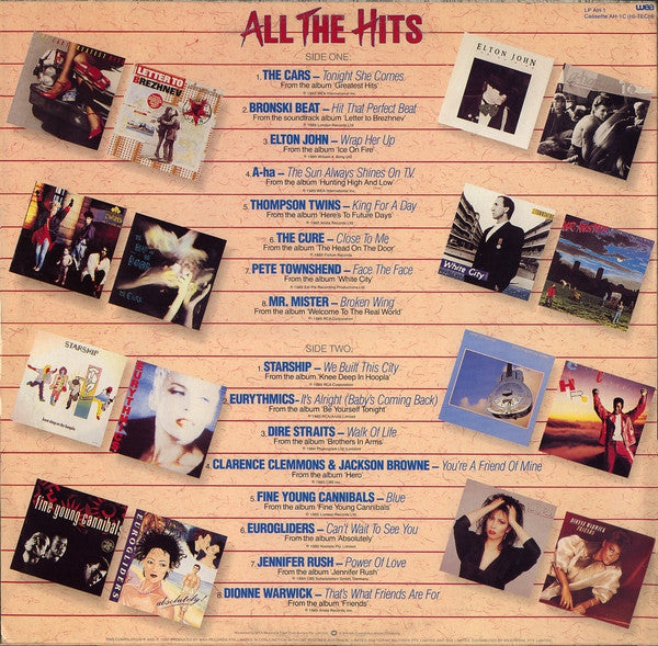 Various : All The Hits - The Original Artists - The Original Songs - Volume One 1986 (LP, Comp)