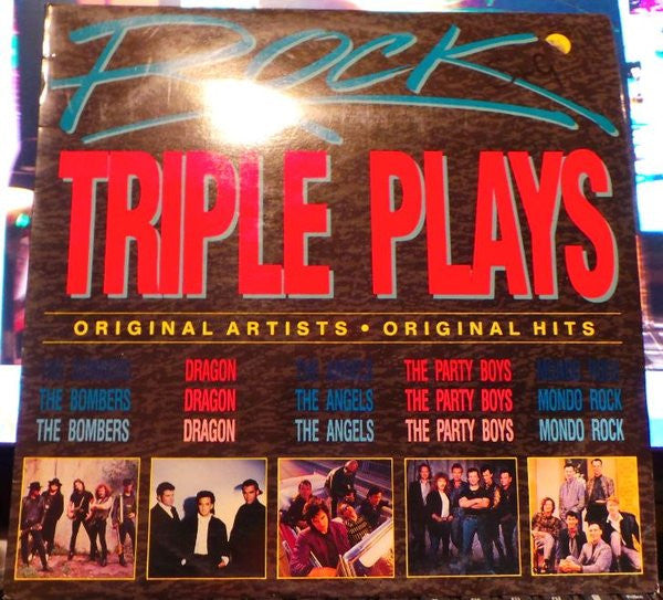 Various : Rock Triple Plays (LP, Comp)