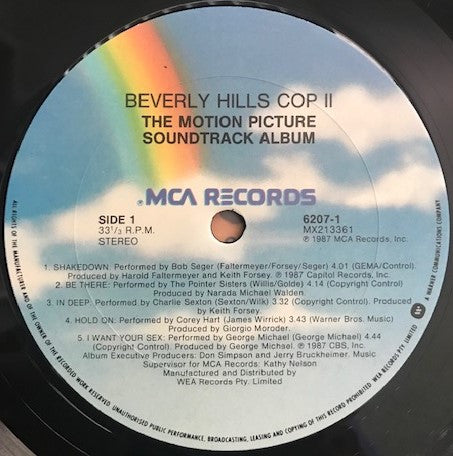 Various : Beverly Hills Cop II (The Motion Picture Soundtrack Album) (LP, Album, Comp)