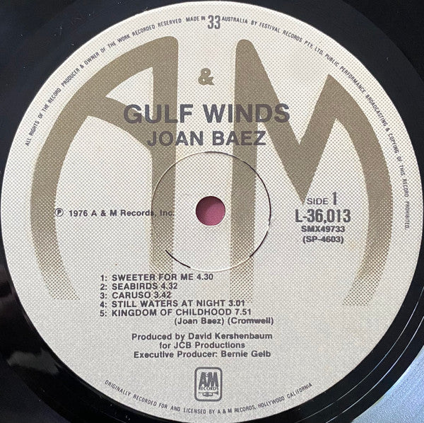 Joan Baez : Gulf Winds (LP, Album)