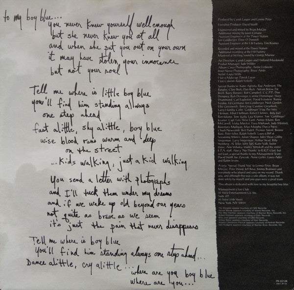 Cyndi Lauper : True Colors (LP, Album)