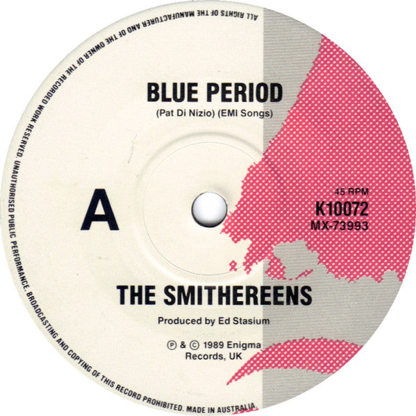 The Smithereens Featuring Belinda Carlisle : Blue Period (7", Single)