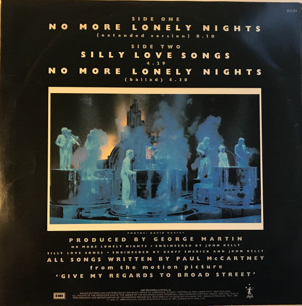 Paul McCartney : No More Lonely Nights (Extended Version) (12", Single)