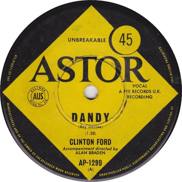 Clinton Ford : Dandy (7&quot;, Single)