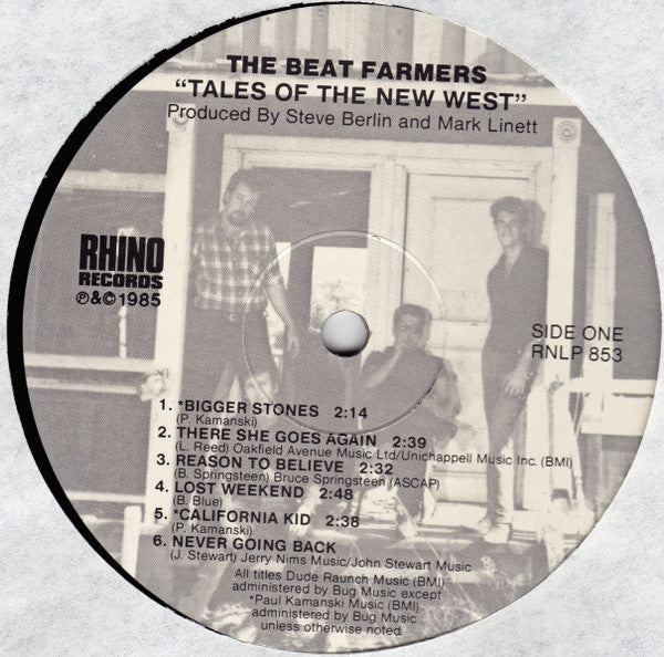 The Beat Farmers : Tales Of The New West (LP, Album, Rai)