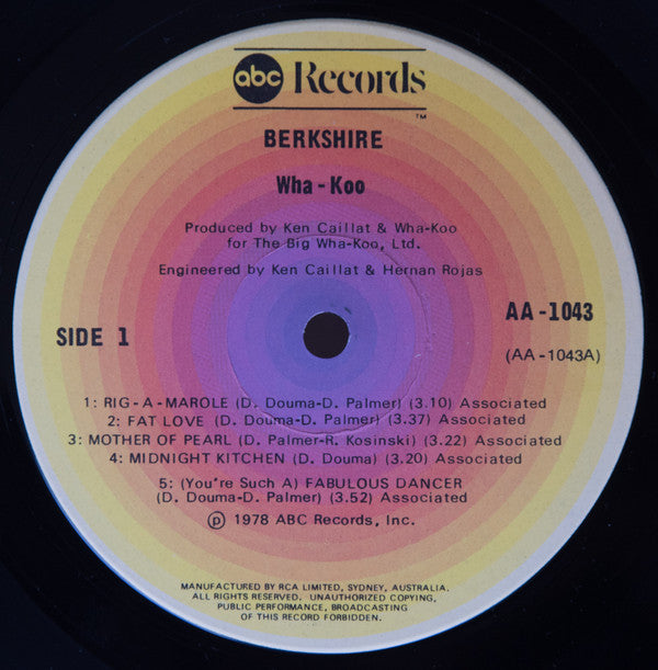 Wha-Koo : Berkshire (LP, Album)