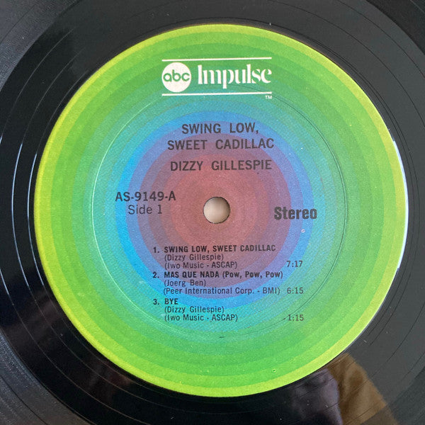 Dizzy Gillespie : Swing Low, Sweet Cadillac (LP, Album, RE, Gat)
