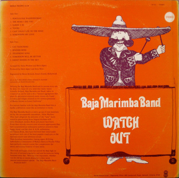 Baja Marimba Band : Watch Out! (LP, Album, Club)