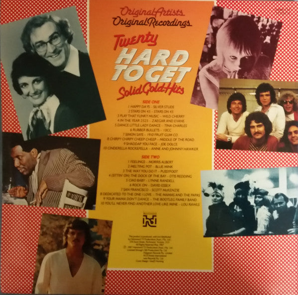 Various : Twenty Hard To Get Solid Gold Hits (LP, Comp)