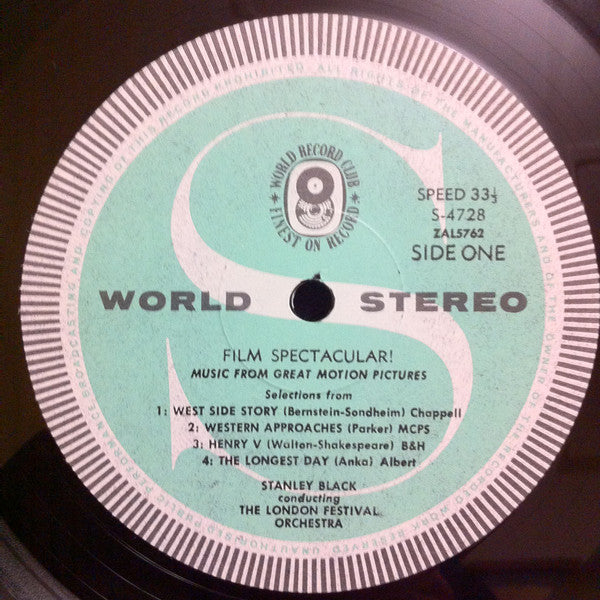 Stanley Black Conducting The  London Festival Orchestra : Film Spectacular! (LP, Album, Club)
