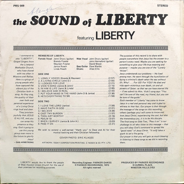Liberty (23) : The Sound Of Liberty (LP, Album)