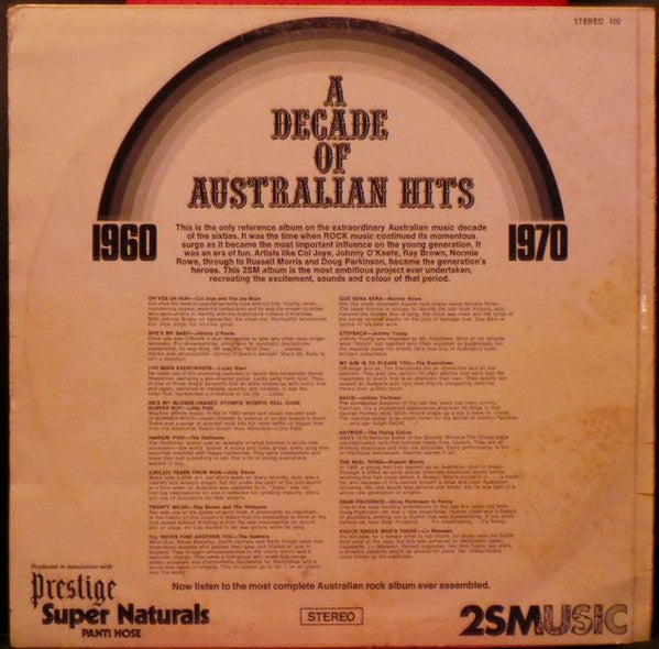 Various : A Decade Of Australian Hits 1960 - 1970 (LP, Comp)