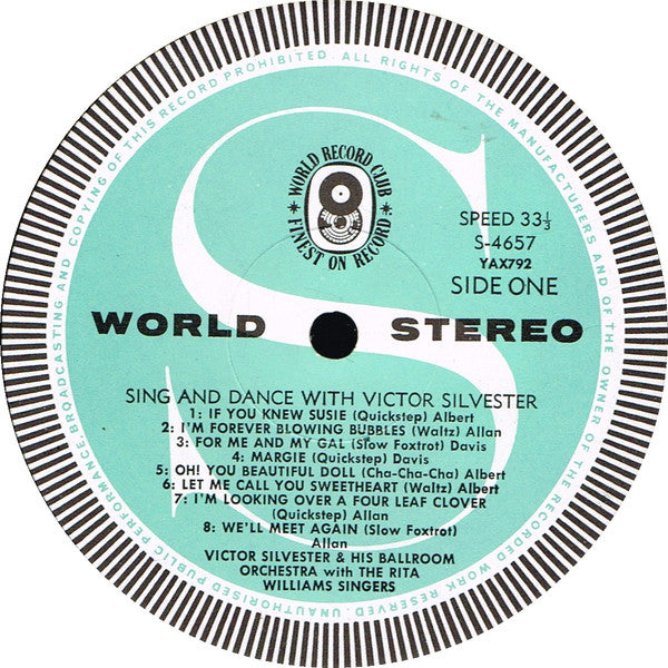 Victor Silvester And His Ballroom Orchestra : Sing And Dance With Victor Silvester (LP, Album, Club)