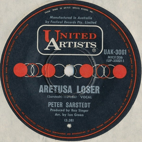 Peter Sarstedt : Frozen Orange Juice (7", Single)