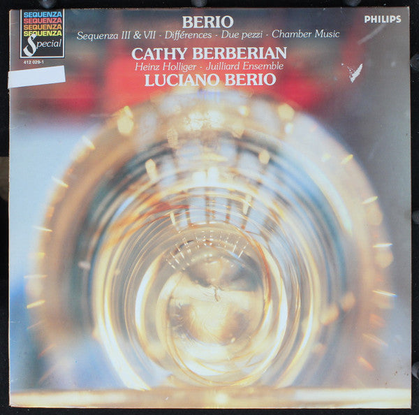 Luciano Berio - Cathy Berberian, Heinz Holliger, Members Of The Juilliard Ensemble : Sequenza III &amp; VII - Différences - Due Pezzi - Chamber Music (LP, RE)