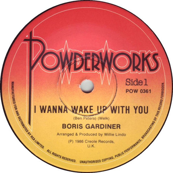 Boris Gardiner : I Want To Wake Up With You (7&quot;, Single)