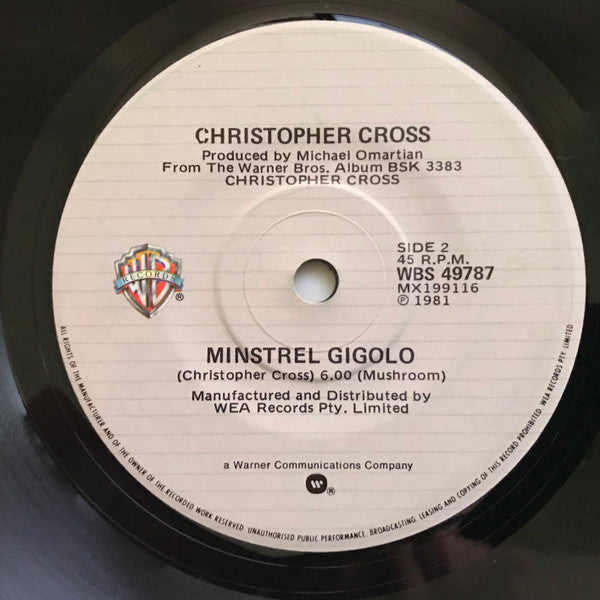 Christopher Cross : Arthur's Theme (Best That You Can Do) (7", Single)