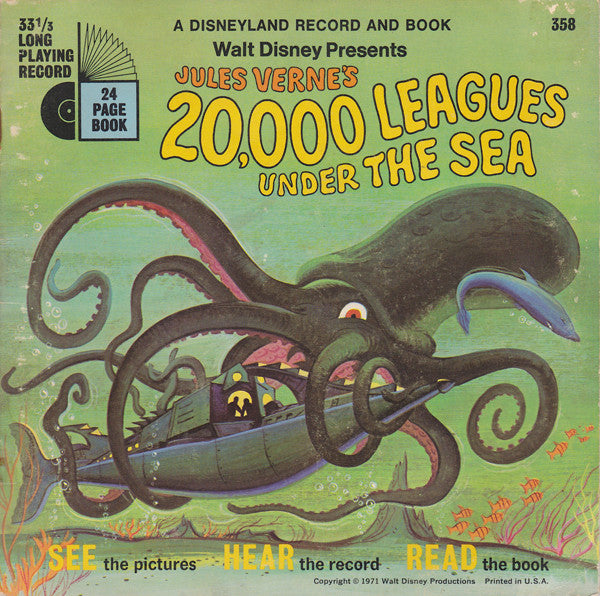 Unknown Artist : Walt Disney Presents Jules Verne's 20,000 Leagues Under The Sea (7")