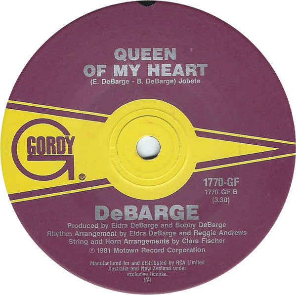 DeBarge : Rhythm Of The Night (7", Single)