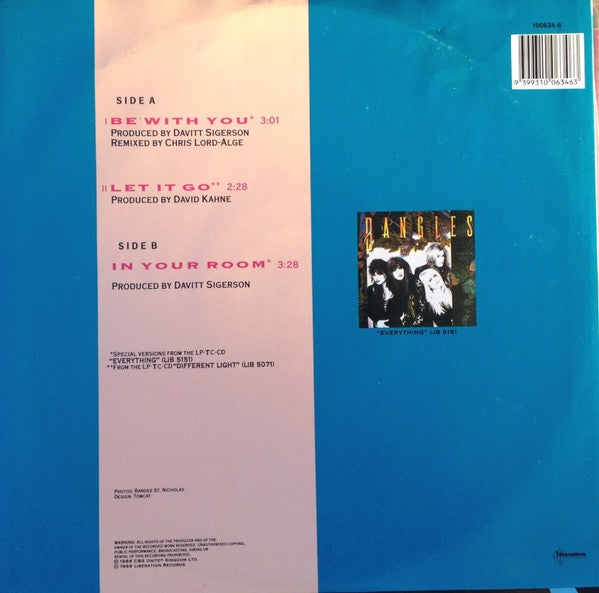 Bangles : Be With You (12", Single)