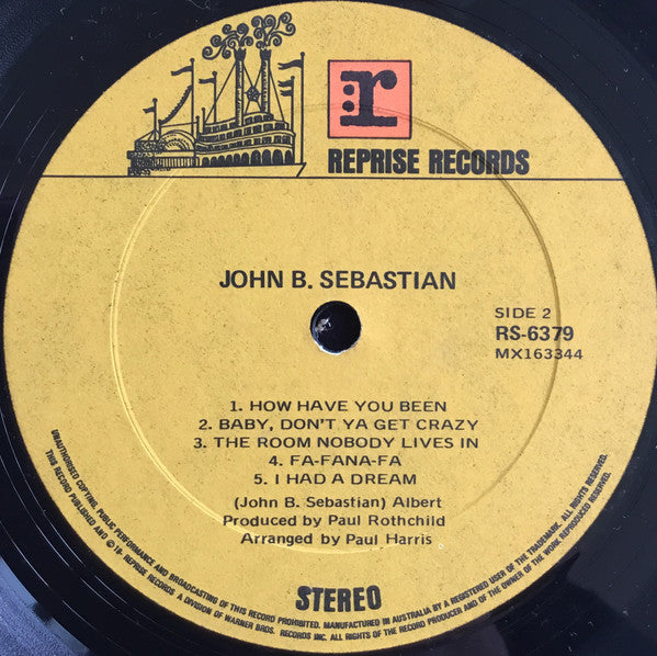 John Sebastian : John B. Sebastian (LP, Album)