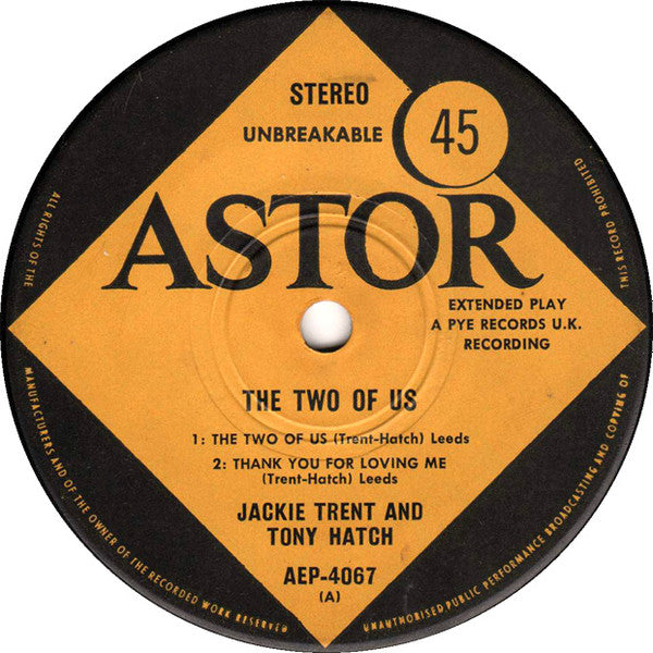 Jackie Trent & Tony Hatch : The Two Of Us (7", EP)