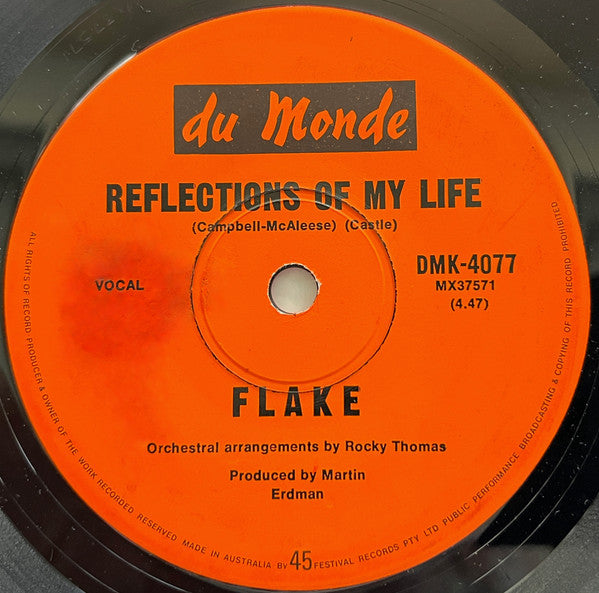 Flake (7) : Reflections Of My Life (7&quot;, Single)