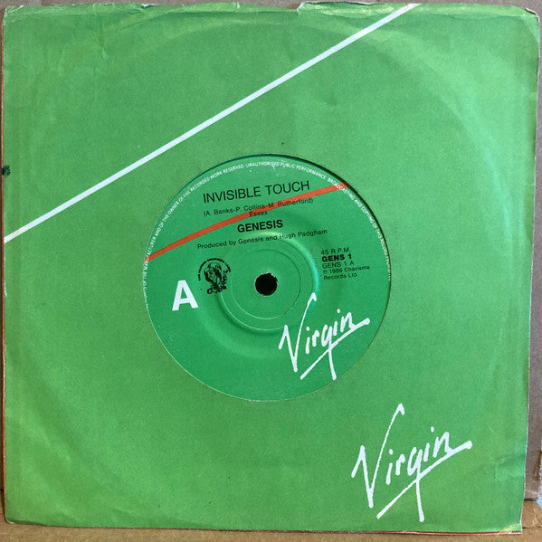 Genesis : Invisible Touch (7", Single)