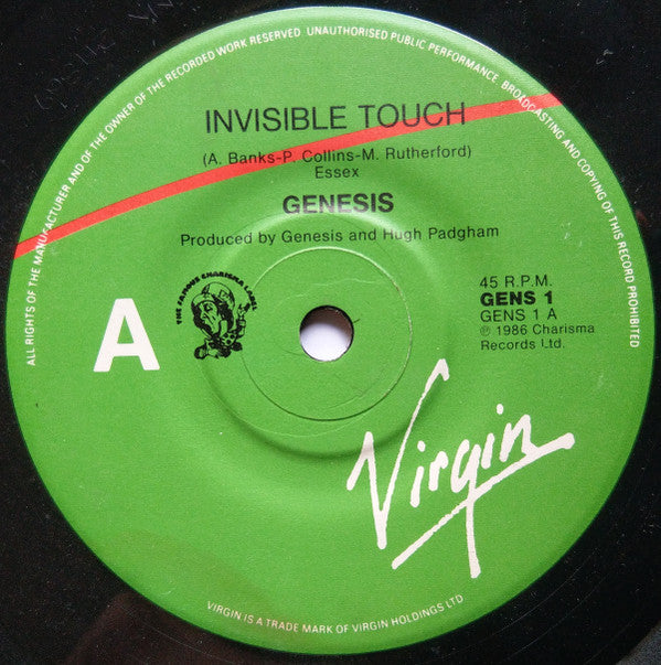 Genesis : Invisible Touch (7", Single)