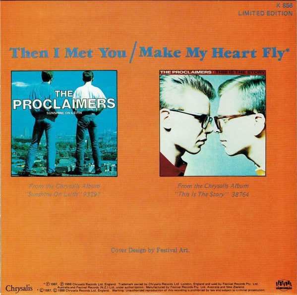 The Proclaimers : Then I Met You (7", Single, Ltd)