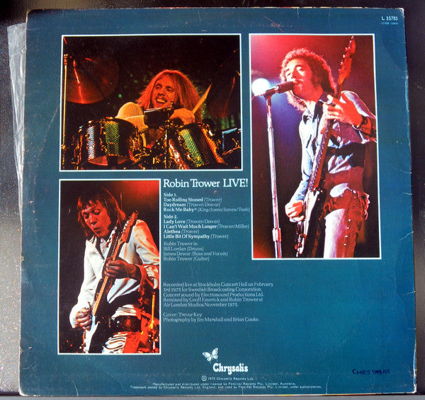 Robin Trower : Robin Trower Live! (LP, Album)