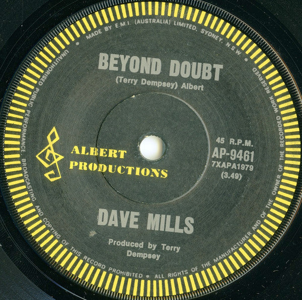 Dave Mills : Love Is A Beautiful Song (7", Single)