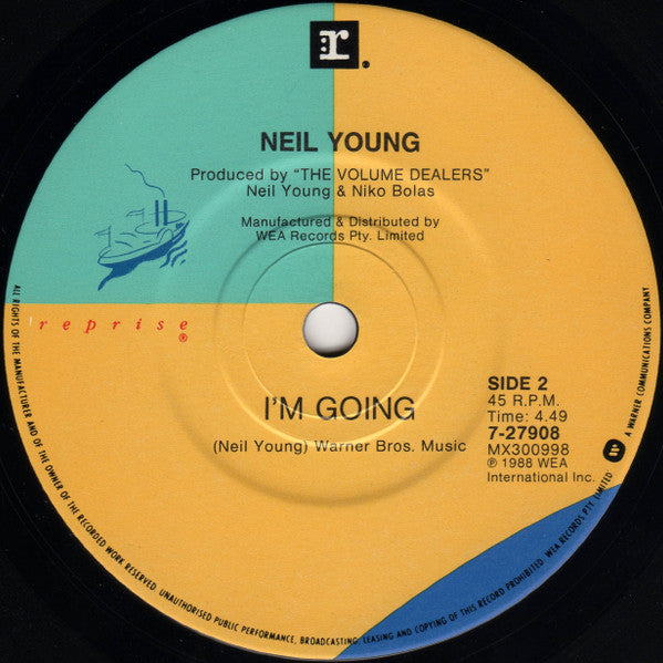 Neil Young & The Bluenotes (5) : Ten Men Workin' (7", Single)
