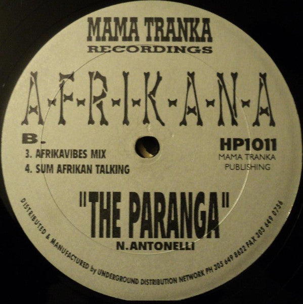 A.F.R.I.K.A.N.A. : The Paranga (12&quot;)