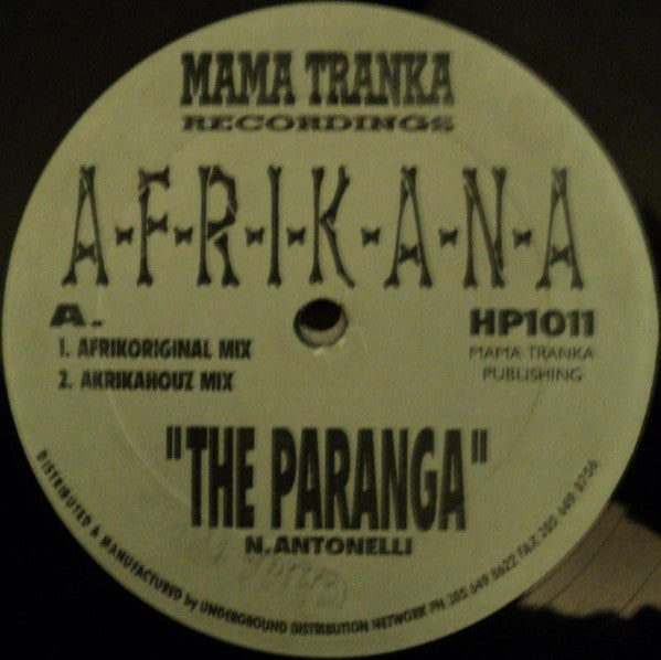 A.F.R.I.K.A.N.A. : The Paranga (12")