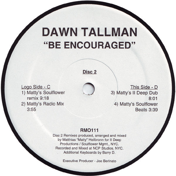 Dawn Tallman : Be Encouraged (2x12")