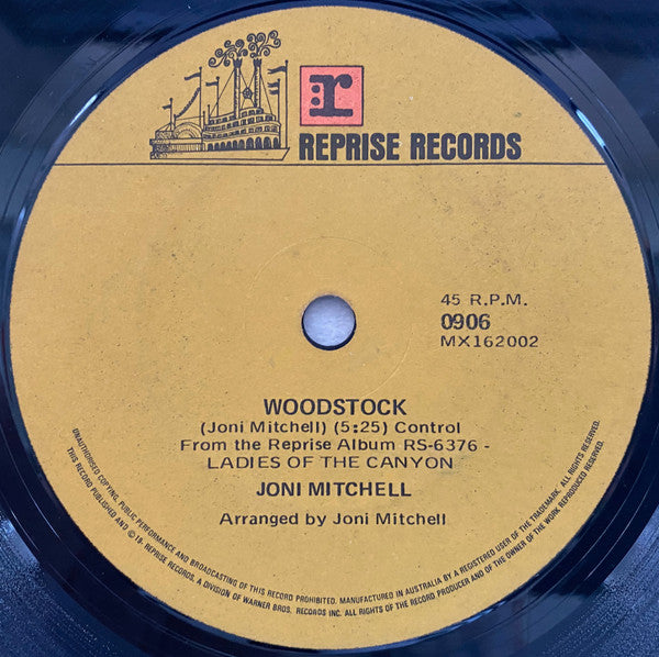 Joni Mitchell : Big Yellow Taxi (7", Single)