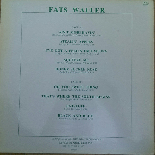 Fats Waller : Collection Portrait De (LP, Comp)