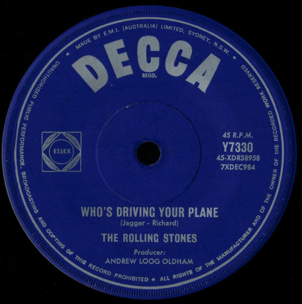 The Rolling Stones : Have You Seen Your Mother, Baby, Standing In The Shadow? / Who's Driving Your Plane (7", Single)