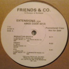 Area Code (212) : Extensions From Area Code (212) (LP, Album, Promo)