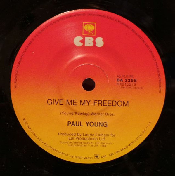 Paul Young : Everything Must Change (7", Single)