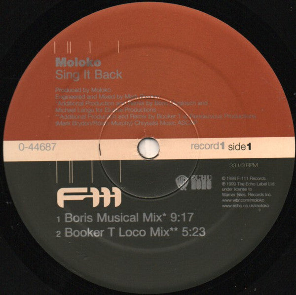 Moloko : Sing It Back (2x12")