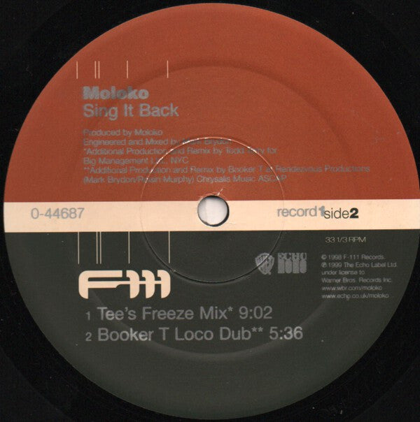 Moloko : Sing It Back (2x12")