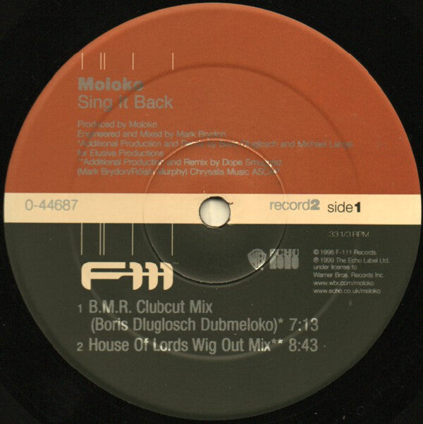 Moloko : Sing It Back (2x12")